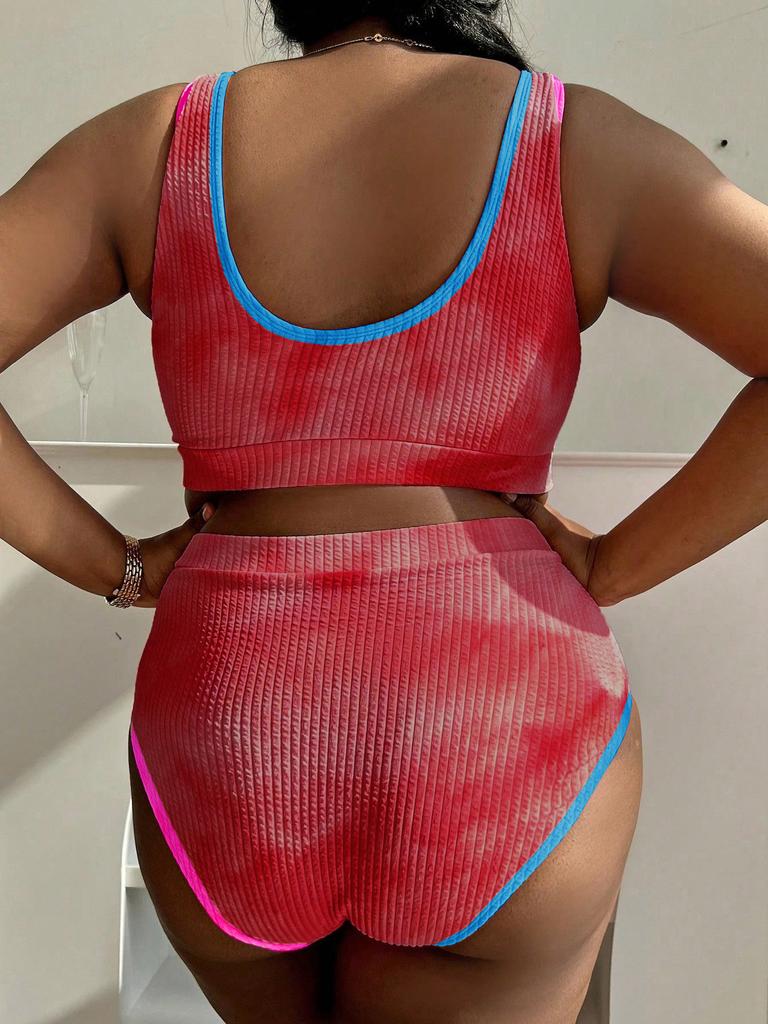 Poolside Gossip Two Piece Ribbed Plus Bikini