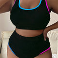 Poolside Gossip Two Piece Ribbed Plus Bikini