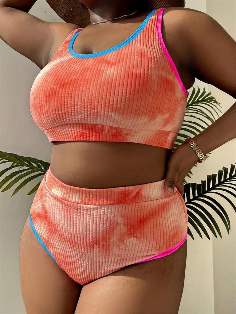 Poolside Gossip Two Piece Ribbed Plus Bikini