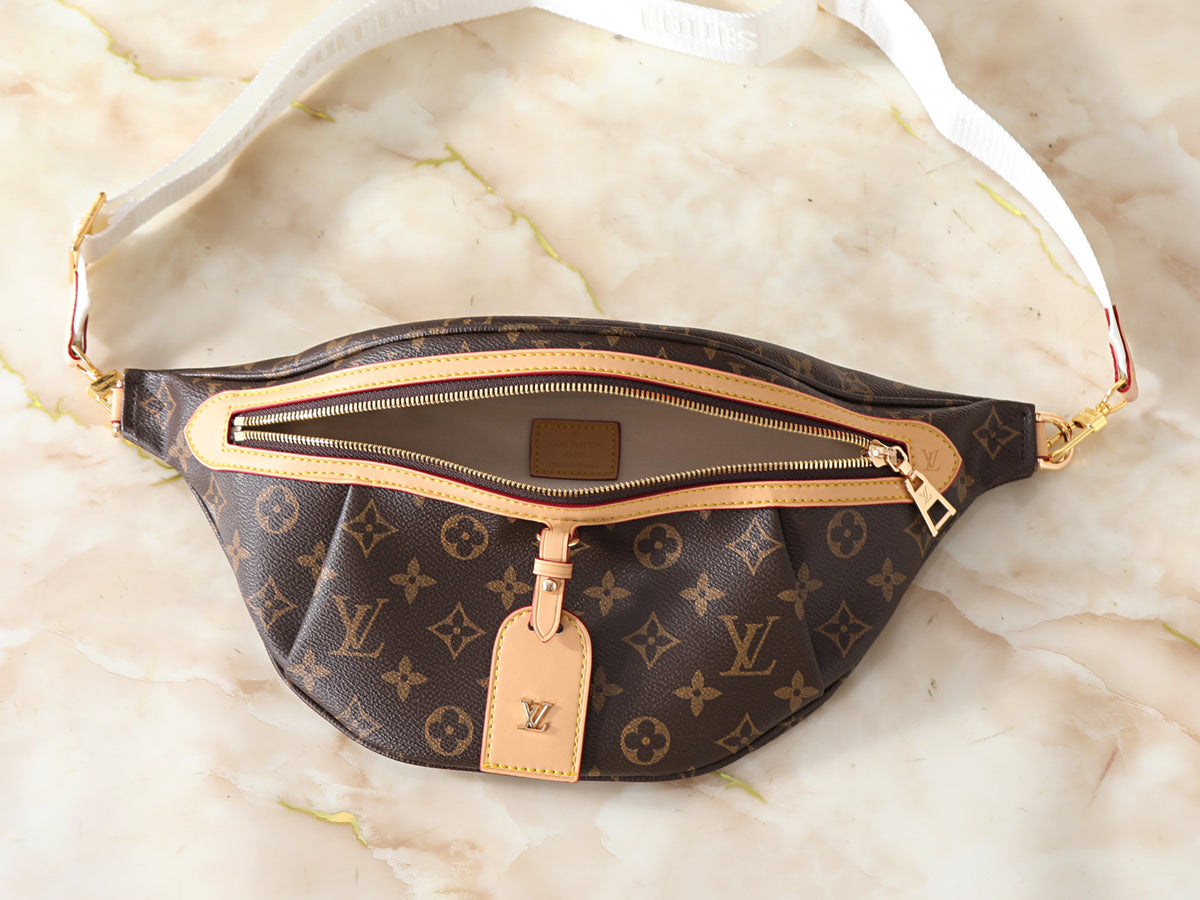 Clean, crisp, and modern, the Angelic Peace Bum Bag elevates any outfit with its fresh white strap and iconic monogram canvas. This lightweight crossbody is perfect for minimalists who still love a touch of luxury. Great for daily wear, travel, and polished street style.